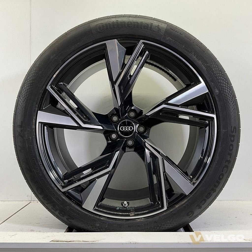 AUDI RS6 C8 EN RS7 C8 SET VELGEN + ZOMERBANDEN 22 INCH, Gebruikt, -, 285 mm, -