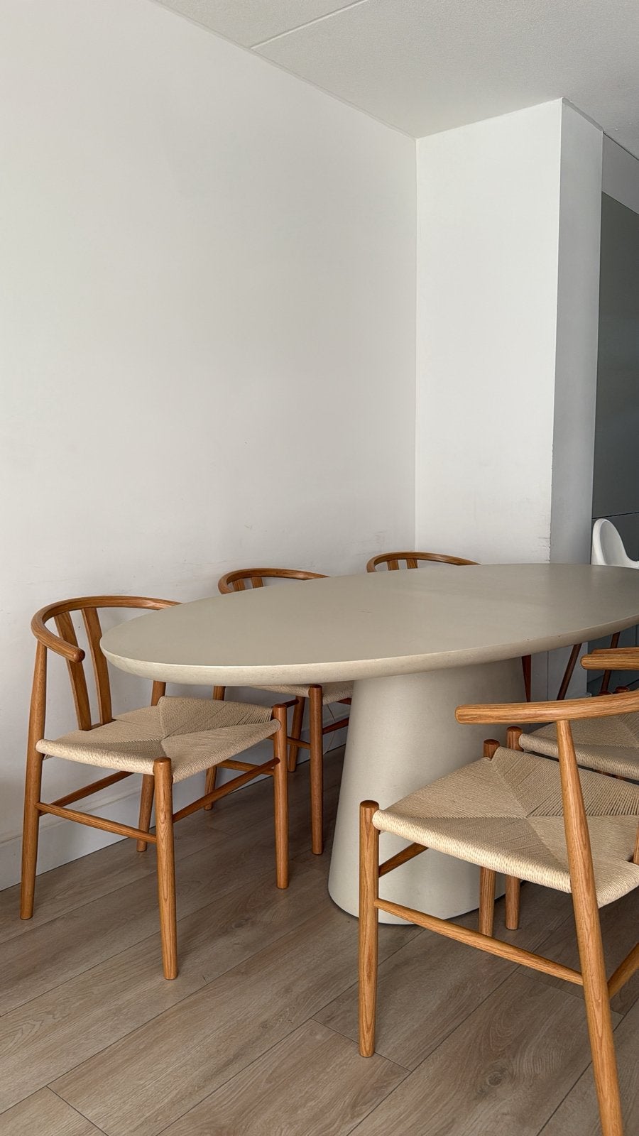 Eetkamerstoelen 6x, 200 cm of meer, Zo goed als nieuw, Rechthoekig, 50 tot 100 cm