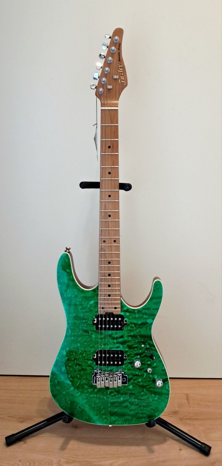 Fazley Sunrise Series Seawave transparent green gitaar, Ophalen of Verzenden, Zo goed als nieuw, Solid body, Overige merken