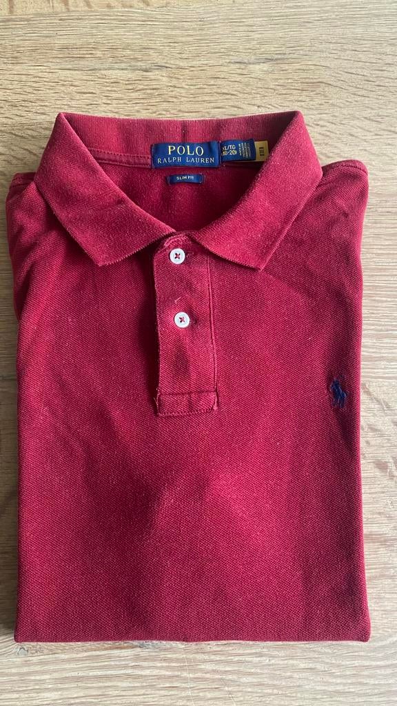 Polo Ralph Lauren slim fit 170, Ophalen of Verzenden, Gebruikt, Jongen, Shirt of Longsleeve
