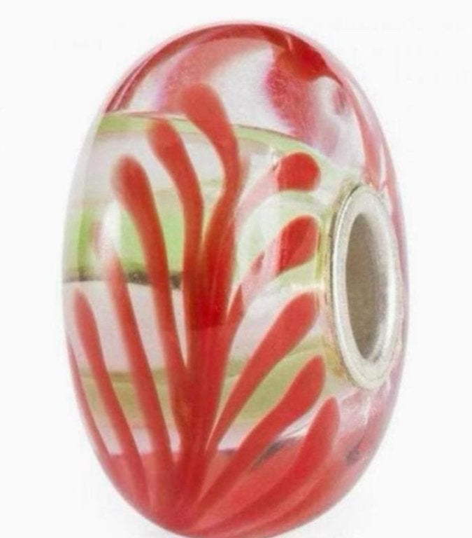 Prachtige Trollbeads glaskraal ‘Gevleugelde Eenheid’, Glas of Kristal, Nieuw, Ophalen of Verzenden, Trollbeads