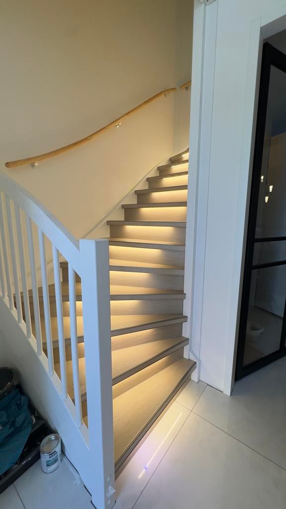 Traprenovatie inclusief verlichting en montage, Ophalen of Verzenden, Nieuw, Trap