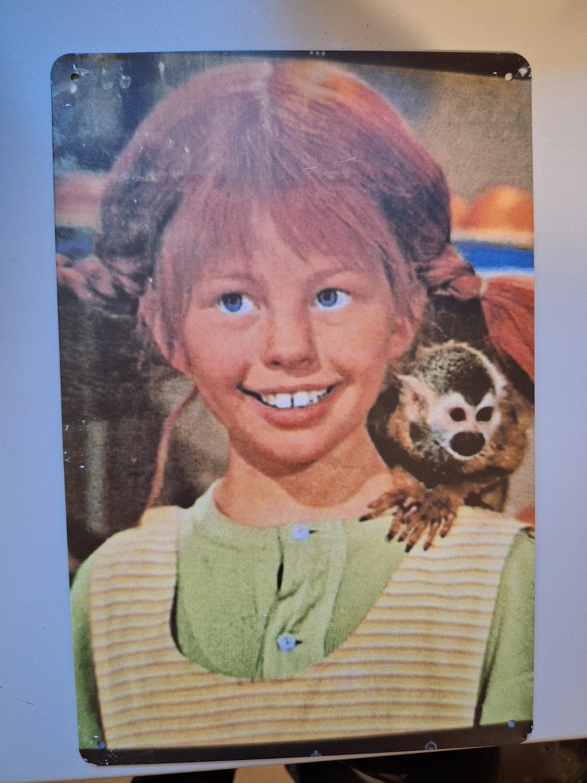 Pippi Langkous en Meneer Nilsson metalen reclamebord, Ophalen of Verzenden, Nieuw, Reclamebord