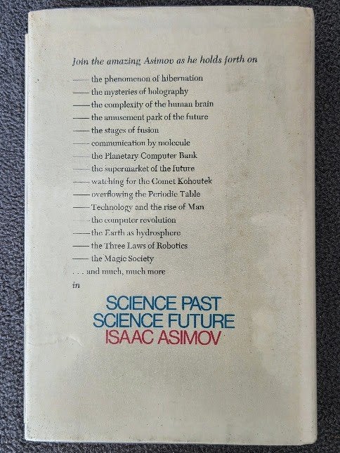 Science Past--Science Future - Isaac Asimov, Boeken, Gelezen, Ophalen of Verzenden, Isaac Asimov, Fictie