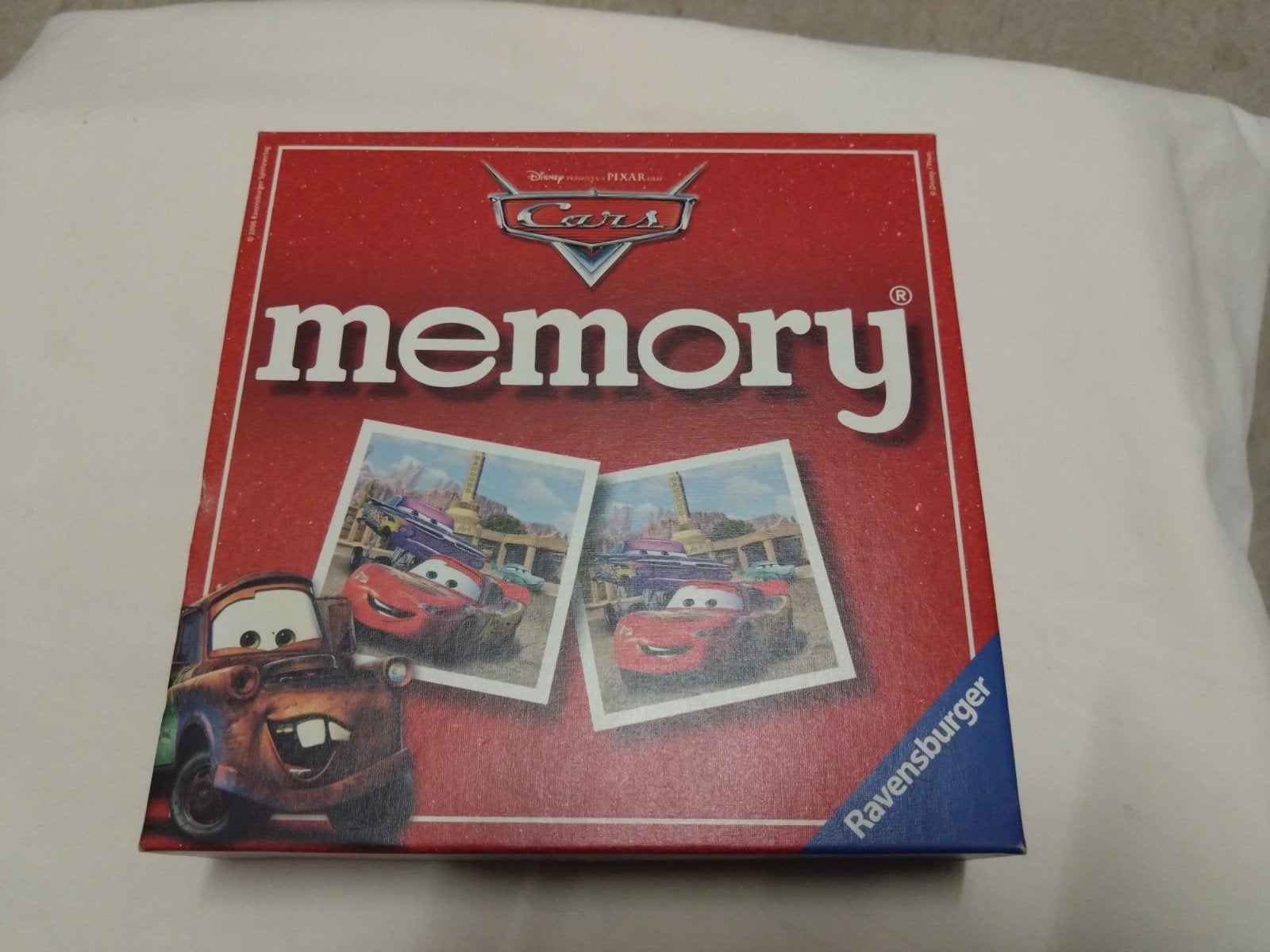 Disney Pixar Cars Memory spel Ravensburger, Drie of vier spelers, Ophalen of Verzenden, Gebruikt, Ravensburger