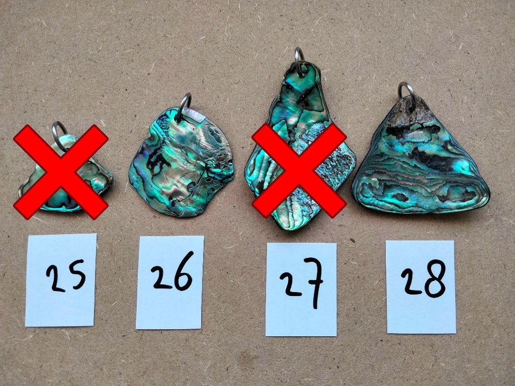 Abalone Schelp Hangers - Diverse Vormen en Kleuren, Ophalen, Overige materialen, Overige voorstellingen, Nieuw