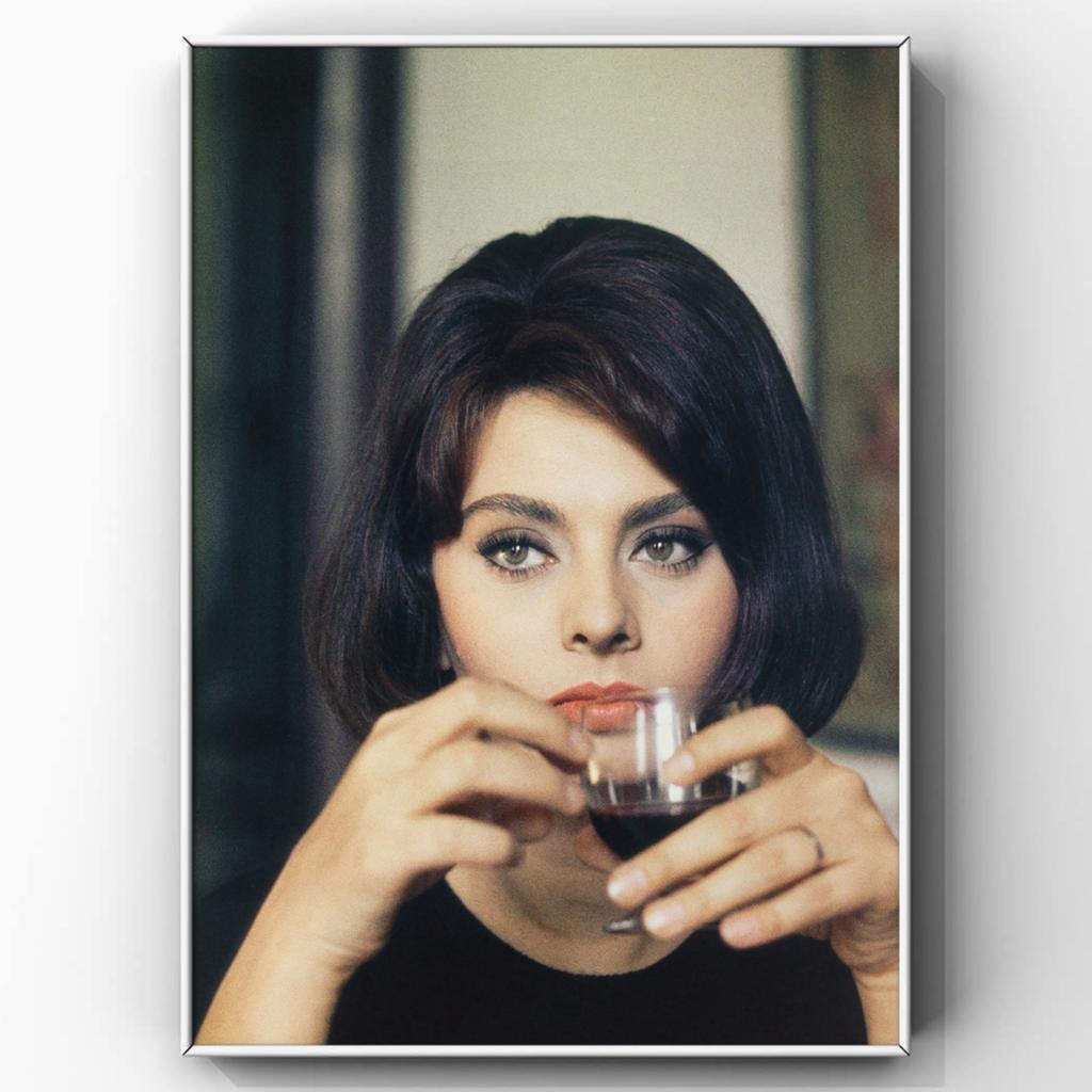 Fine Art Print van Sophia Loren portretTazio Secchiaroli, Ophalen of Verzenden