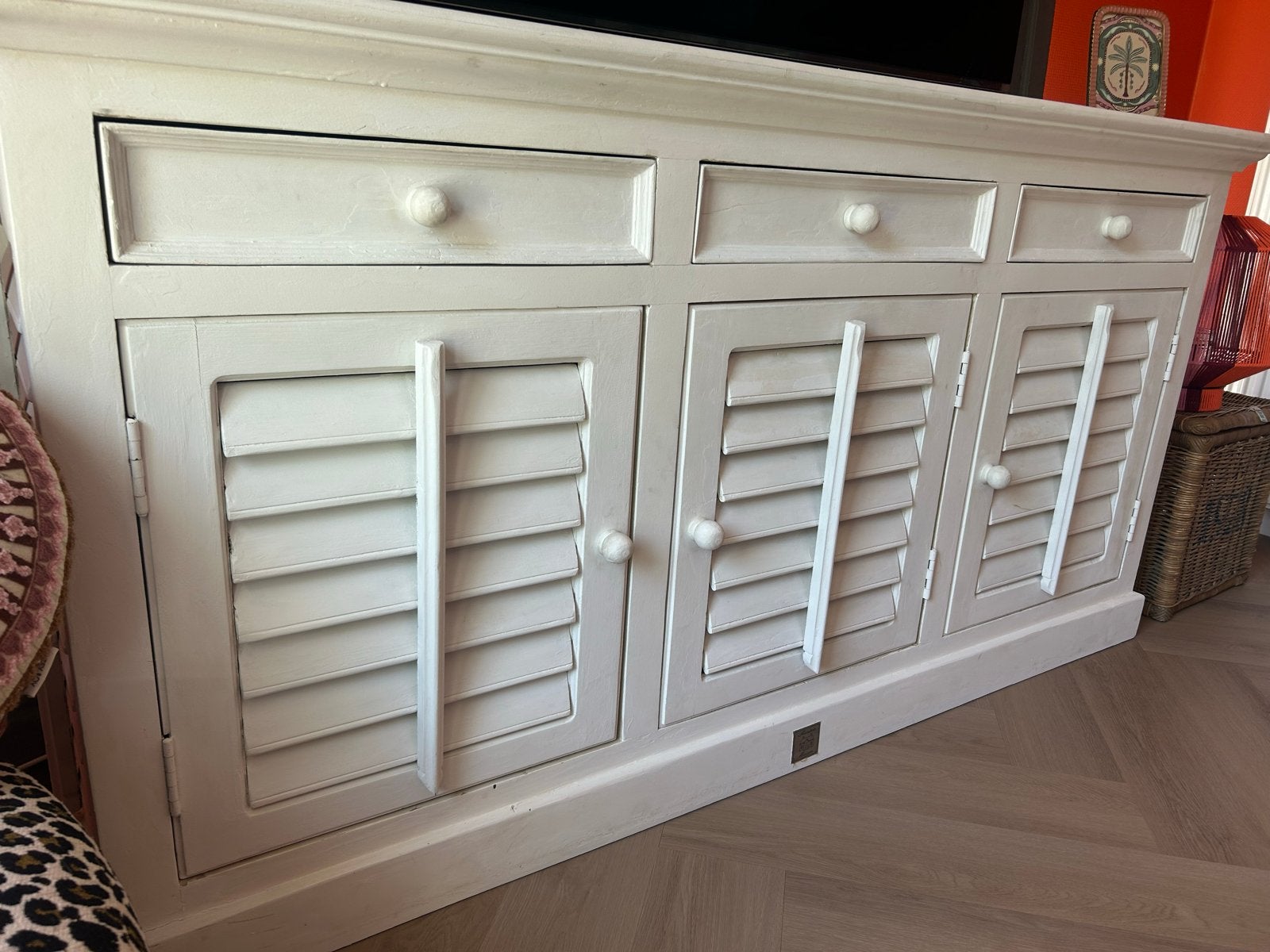 Rivièra Maison New Orleans Dressoir - Landelijke Stijl, Ophalen, Gebruikt, 150 tot 200 cm, Met lade(s)