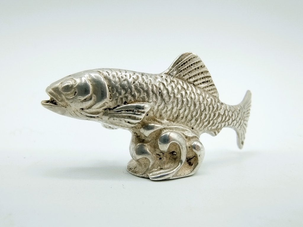 Zilveren miniatuur zalm, Menegatti Fratelli spa, Vicenza