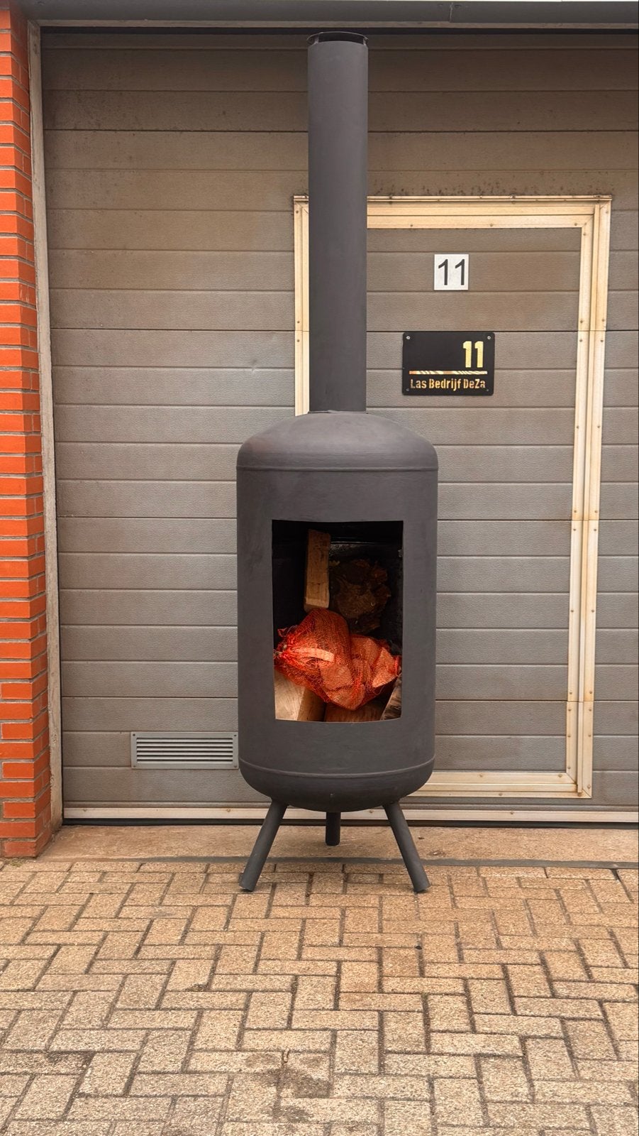 Terrashaard 2.10m met regenkapje - Team Deza, Ophalen, Nieuw, Vuurton
