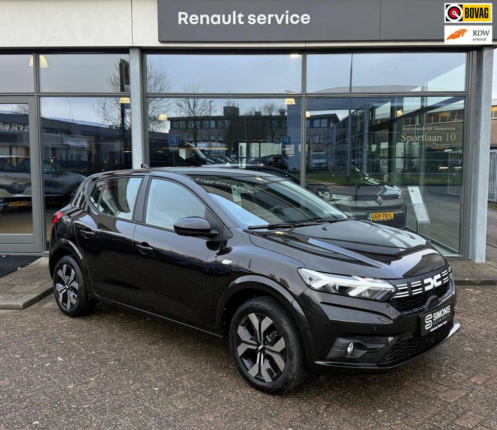 Dacia Sandero 1.0 TCe 90 Journey | Achteruitrijcamera | Aut., Stof, Gebruikt, Zwart, Origineel Nederlands