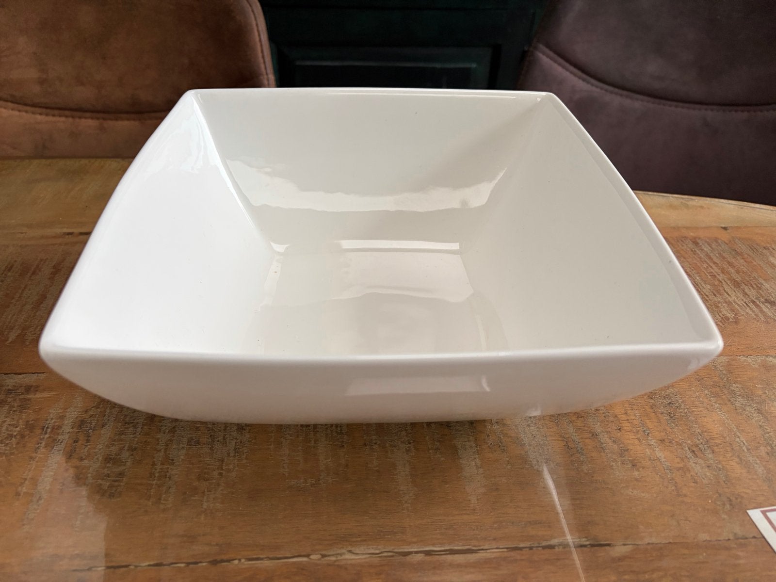 Yong Sla schaal nieuw (Extra Strong New Bone China), Ophalen, Porselein of Keramiek, Schaal, Vierkant