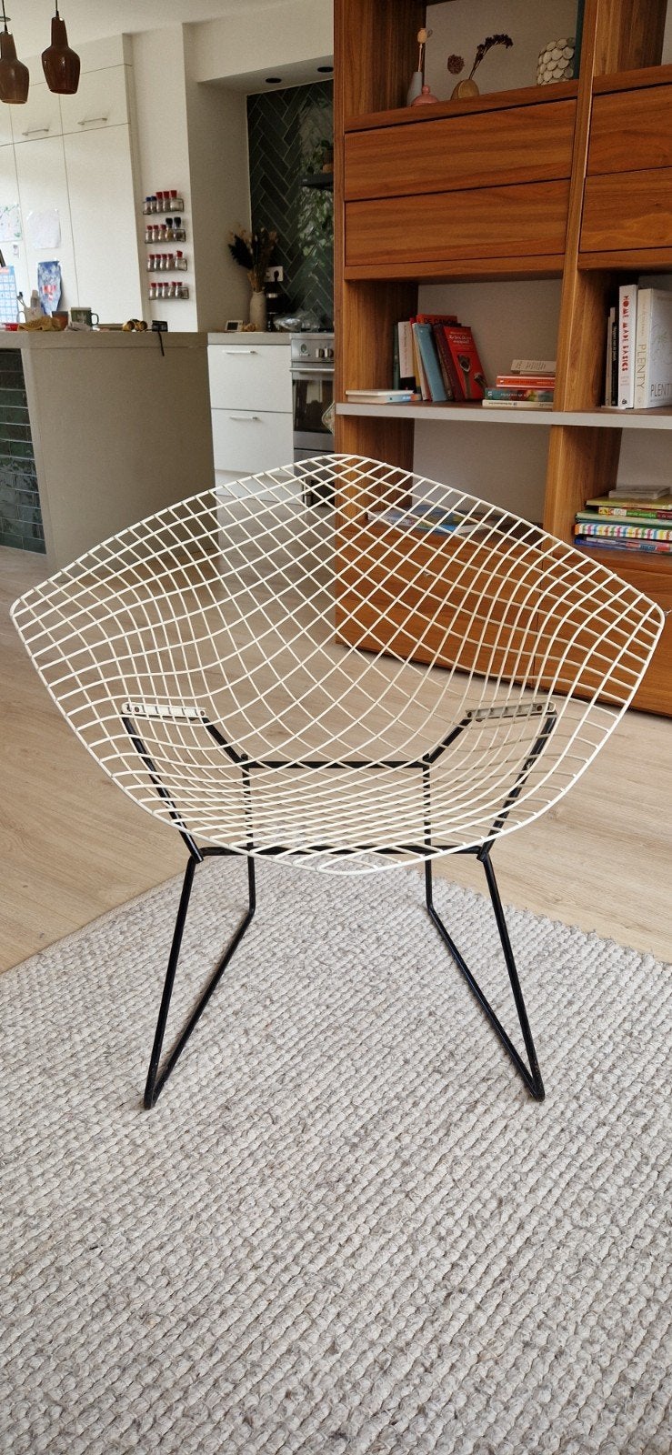 Knoll: Harry Bertoia Diamond Chair, Ophalen, Gebruikt, Wit, Modern, Design, Mid-century