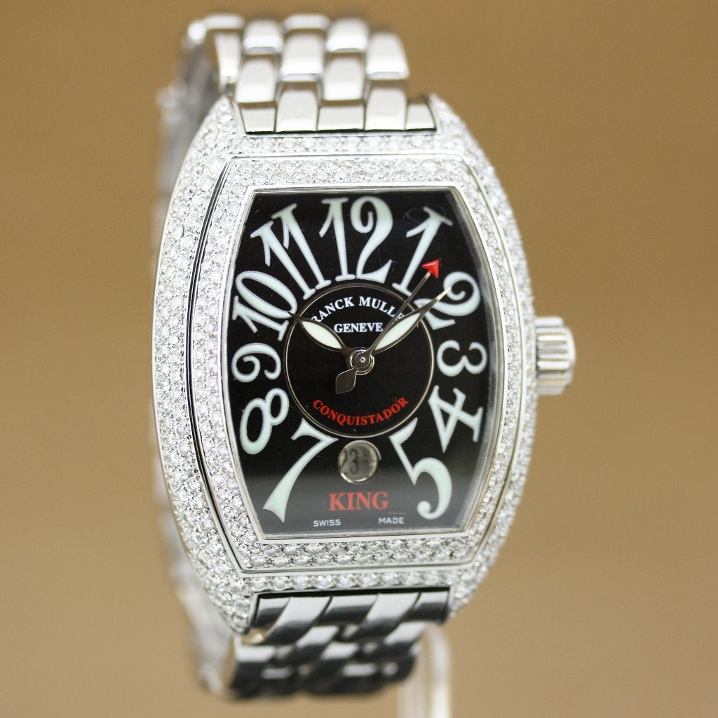 Franck Muller Conquistador King Diamant Full Set, Overige merken, Staal, Gebruikt, Staal