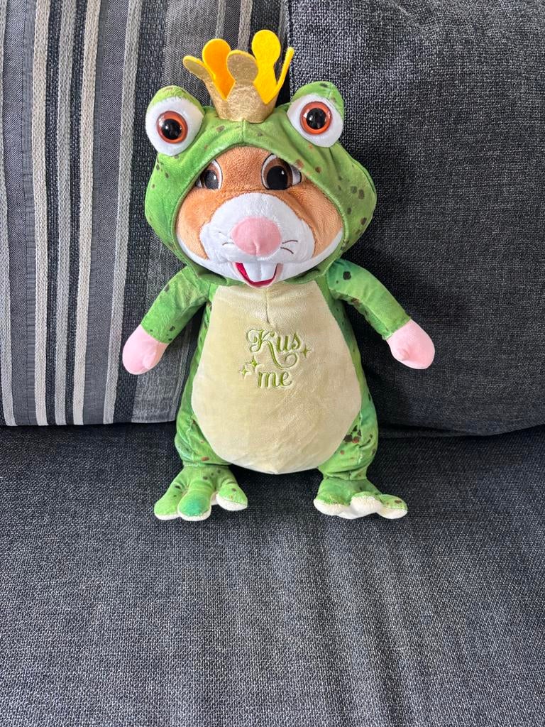Efteling Hamster Kikker Knuffel - Kus me, Ophalen, Hamster, Met kleding of accessoire, Gebruikt