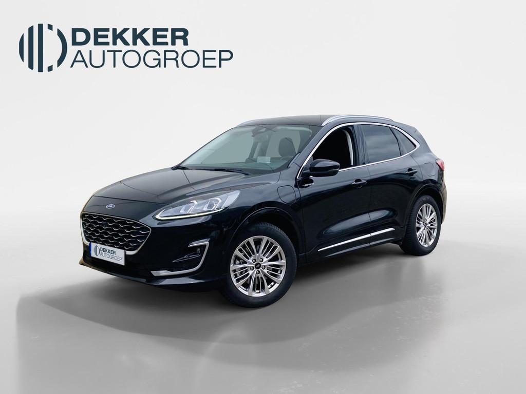 Ford Kuga 2.5 PHEV 225 pk Vignale Lederen bekleding - BLISS, Auto's, 14 kWh, Gebruikt, 4 cilinders, Zwart