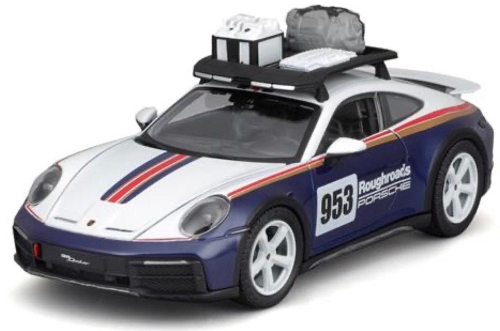 Porsche 911 #953 DAKAR RALLY 2023, Hobby en Vrije tijd, Ophalen of Verzenden, Nieuw, Auto, Bburago