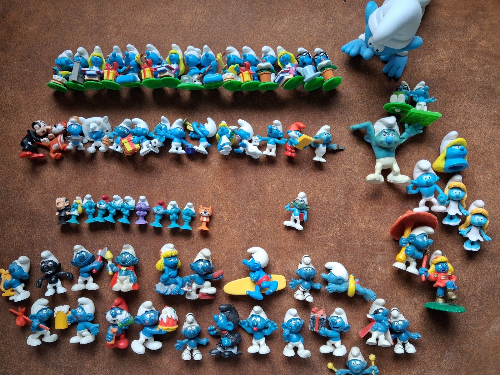 Grote verzameling Smurfen figuurtjes, Ophalen of Verzenden, Zo goed als nieuw, Verschillende Smurfen
