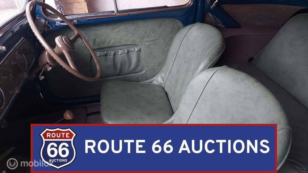 Fiat 500 C Topolino | 1949 | Route 66 Auctions, Overige carrosserieën, Zwart, Bedrijf, Handgeschakeld