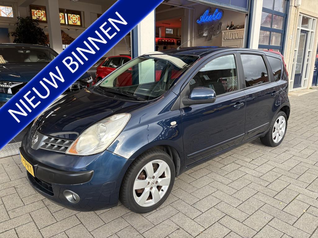 Nissan Note 1.4 First Note met nap. (bj 2007), Auto's, Voorwielaandrijving, Elektrische ramen, 4 cilinders, Blauw