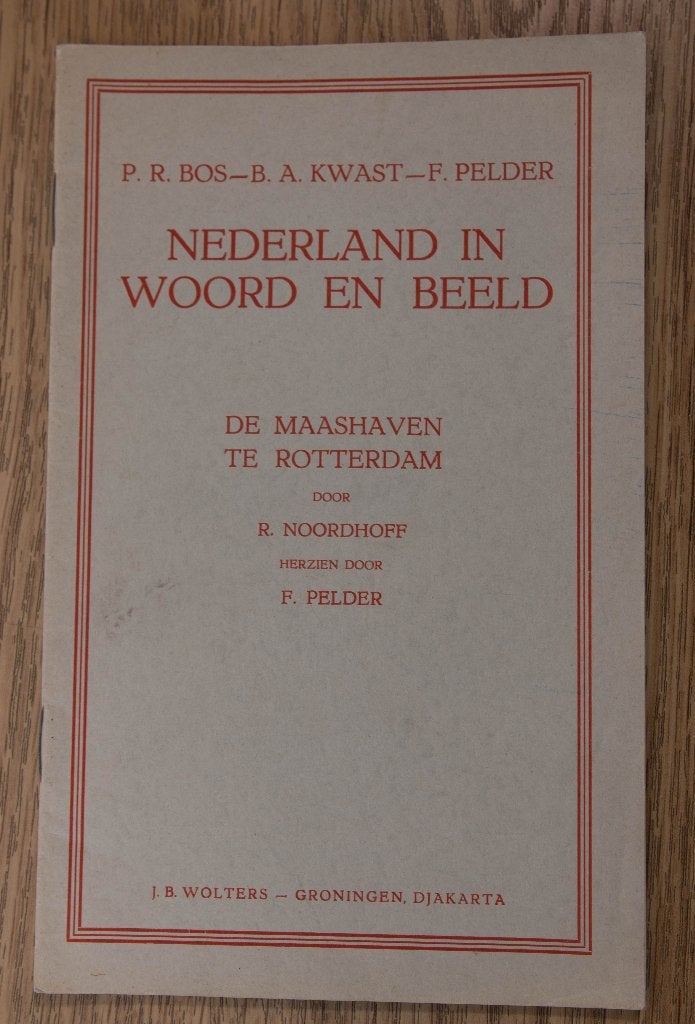 Schoolplaat boekje  De Maashaven te Rotterdam, Antiek en Kunst, Ophalen of Verzenden, Stad- en Dorpsgezichten