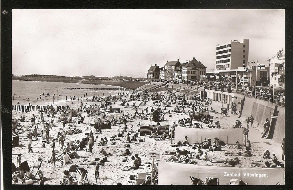 Vlissingen, Zeebad, Ophalen of Verzenden, 1960 tot 1980, Ongelopen, Zeeland