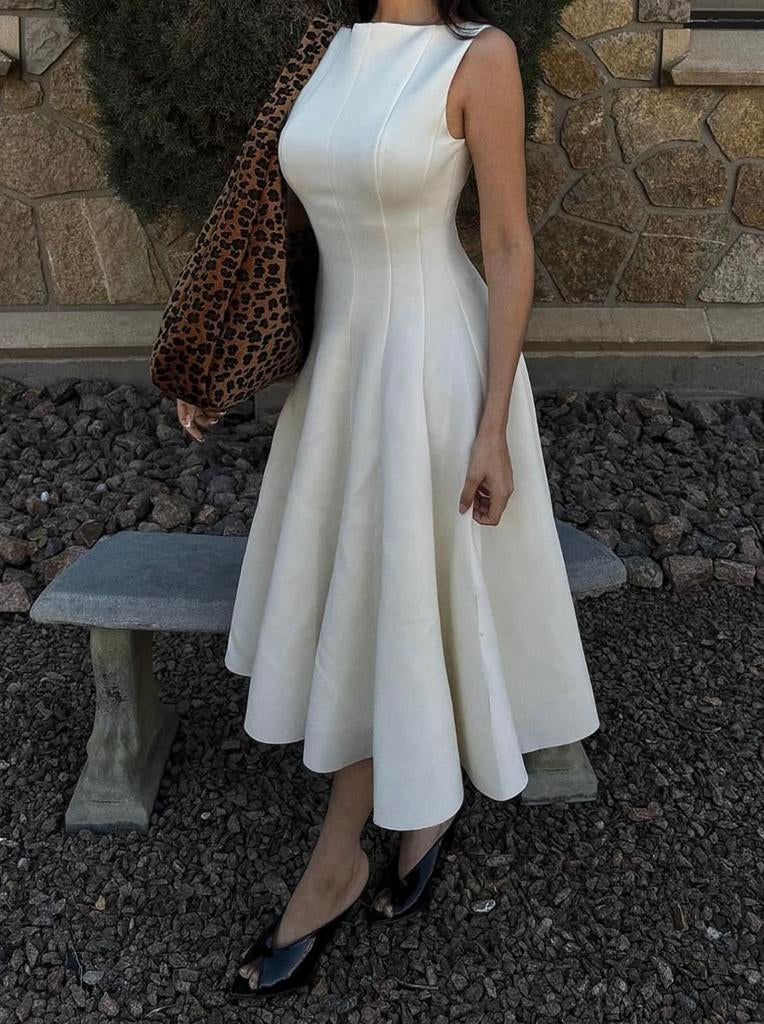Fashionnova white dress, Maat 38/40 (M), Wit, Ophalen of Verzenden, Zo goed als nieuw