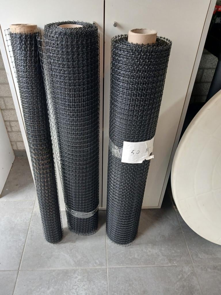 Mollengaas, zwart gaas op rol ., Ophalen of Verzenden