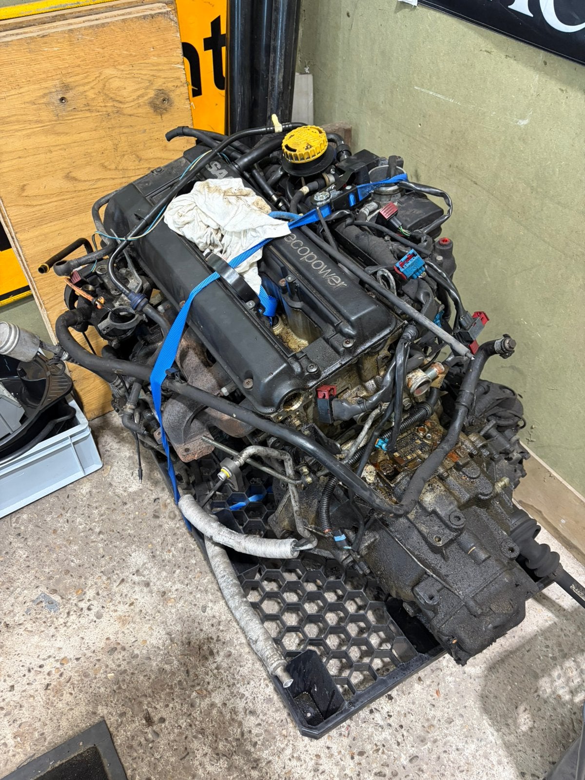 Saab 9-3 2.0 turbo motorblok, Ophalen, Gebruikt, Saab