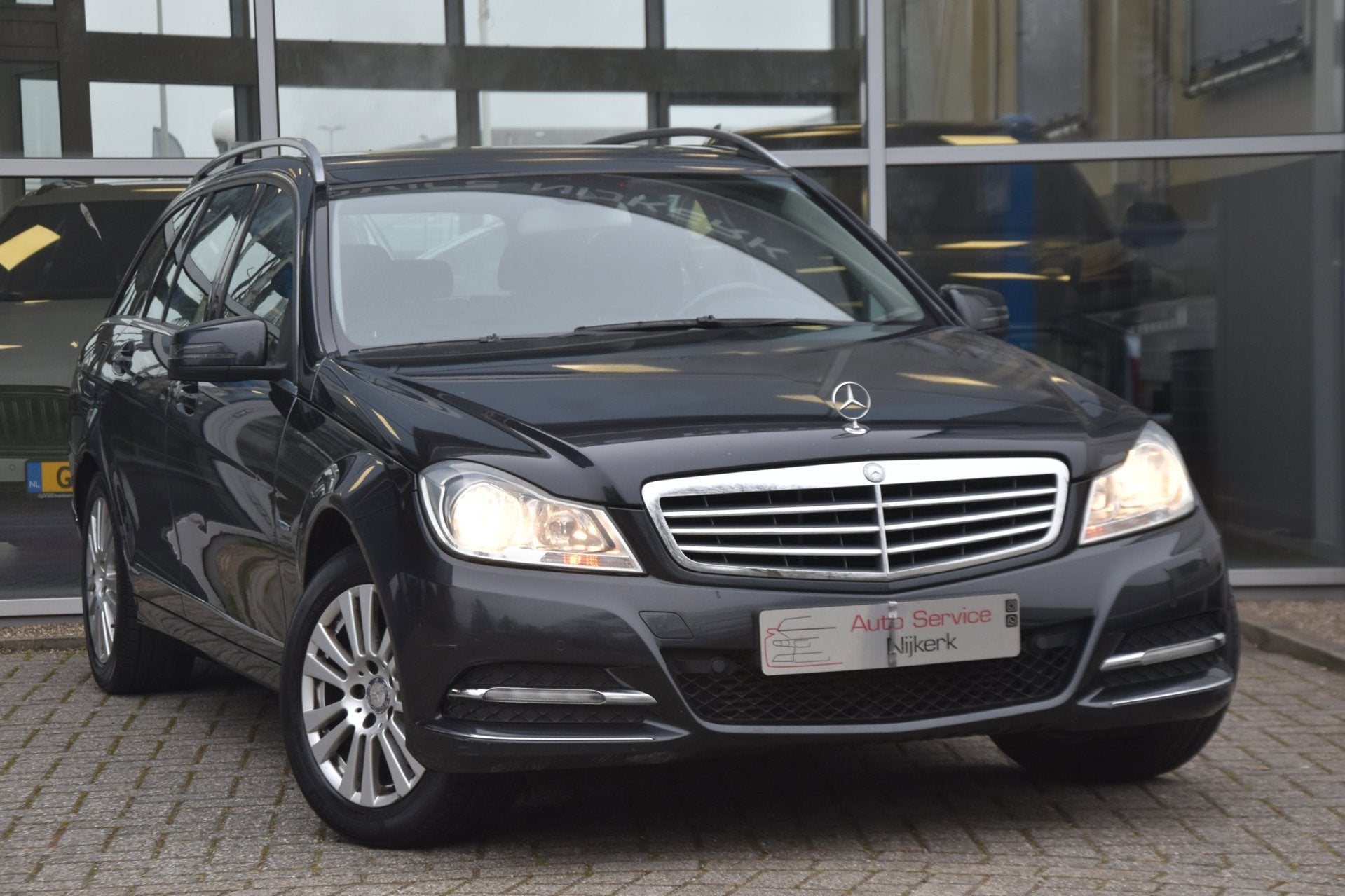 Mercedes-Benz C-klasse Estate Automaat | Navi | Trekhaak | P, Auto's, Automaat, Euro 5, Zwart, 1796 cc