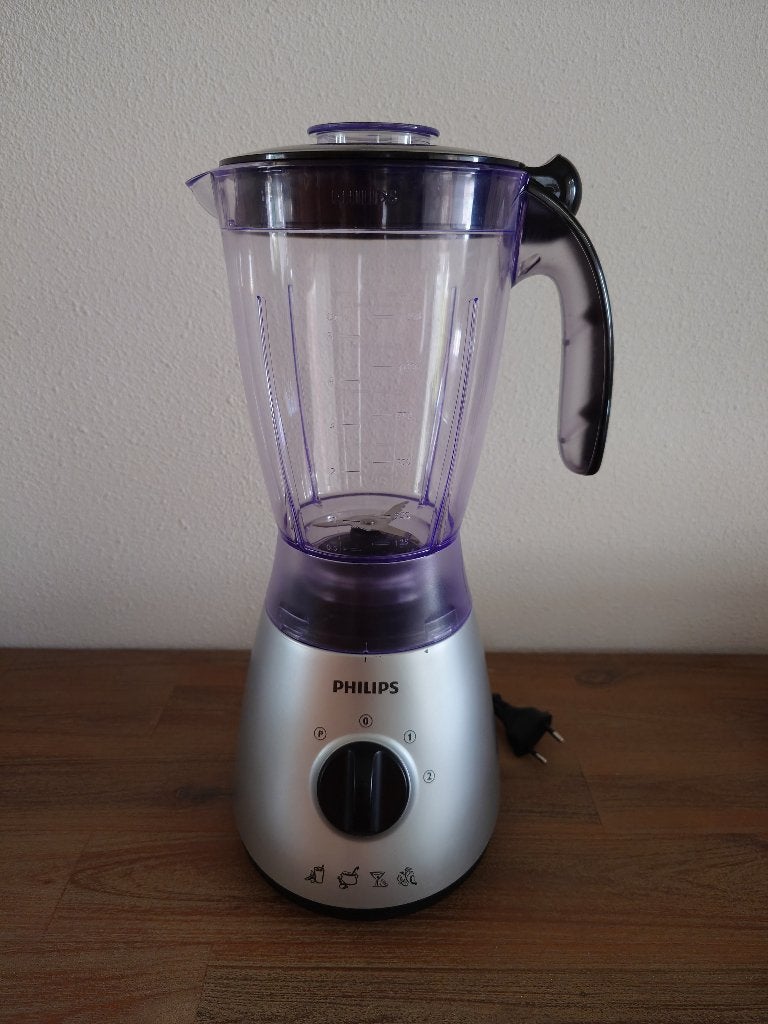 Philips HR2000 blender 1,25ltr 400w, Witgoed en Apparatuur, Blenders, Ophalen of Verzenden, Zo goed als nieuw, Blender