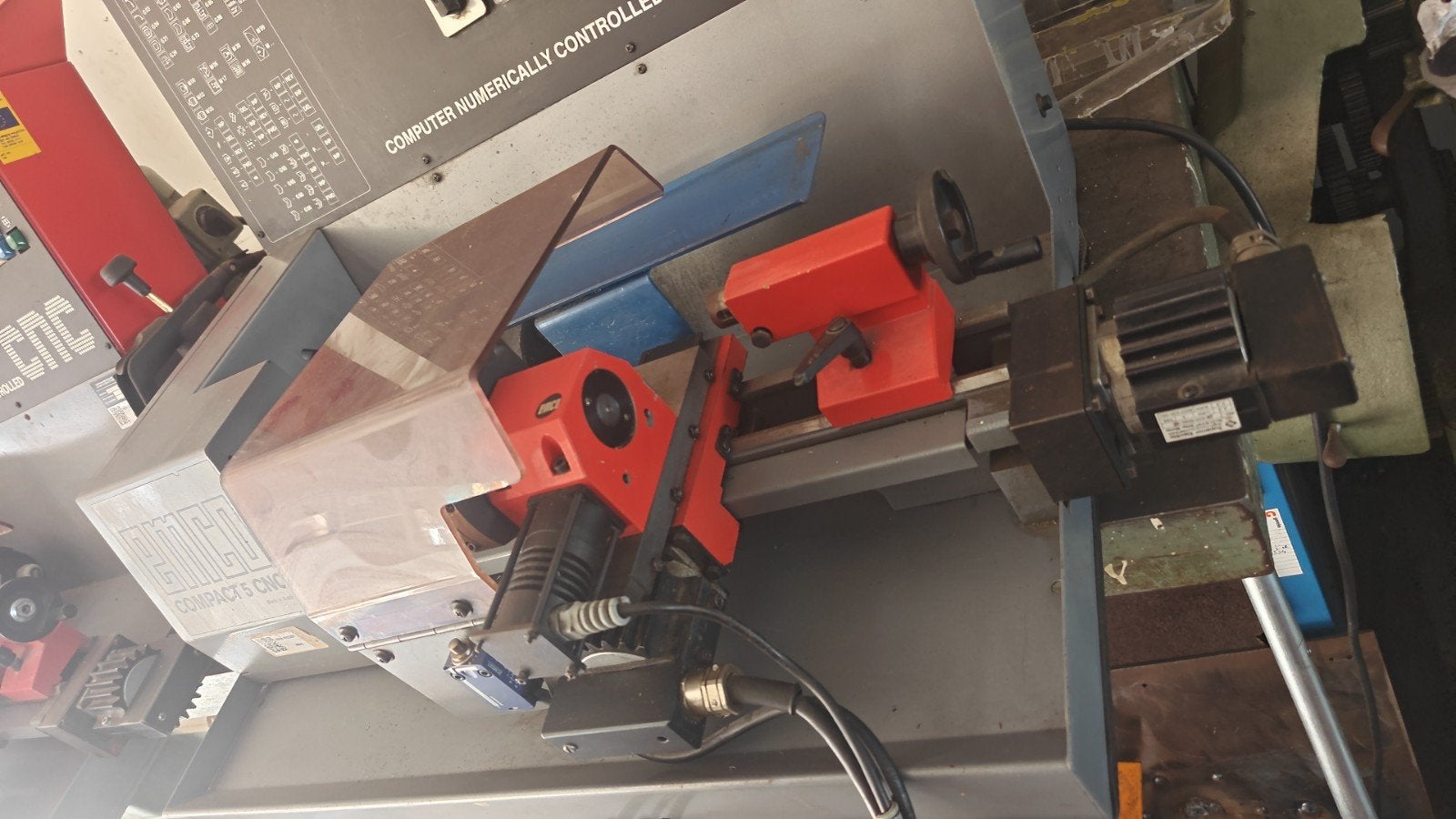 Emco Compact 5 CNC draaibank - Computergestuurd, Ophalen, Metaaldraaibank