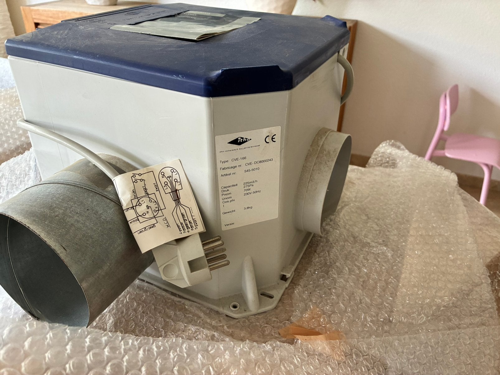 Mechanische ventilatie systeem, Ophalen, Nieuw, Afzuiger