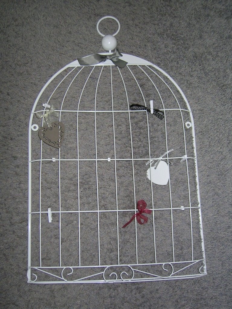 Wit metaal /foto/kaart/memo wandrek, Ophalen of Verzenden, Zo goed als nieuw, Wit, Wanddecoratie