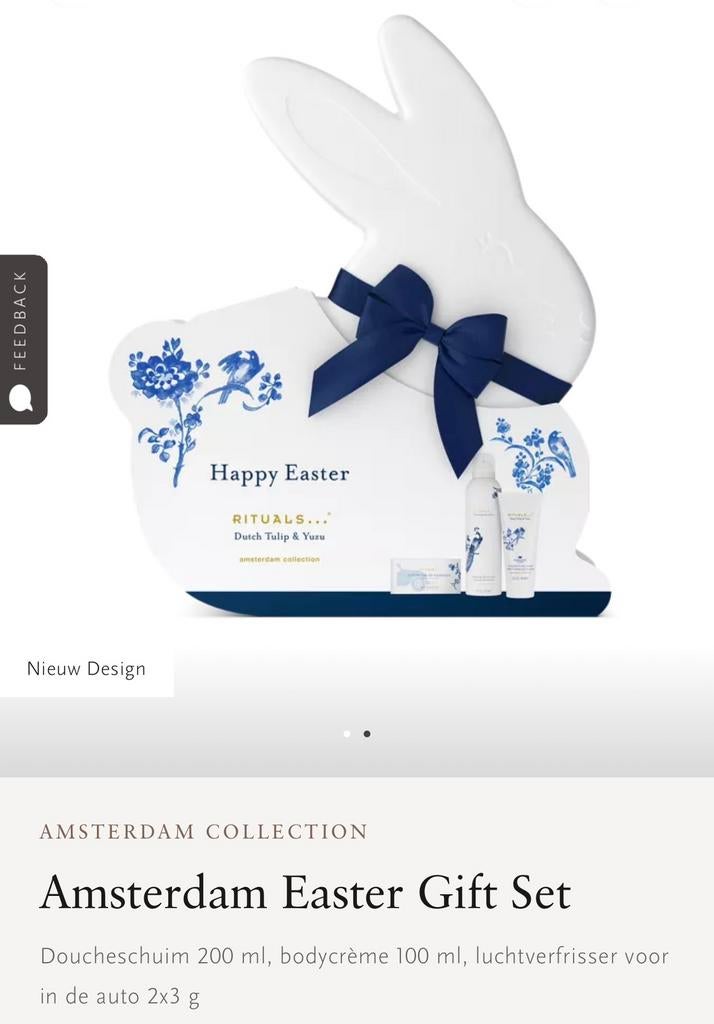 Rituals Amsterdam Collection Easter Giftset 🤍💙🐰🎁 Nieuw!, Ophalen of Verzenden, Nieuw, Bad & Douche