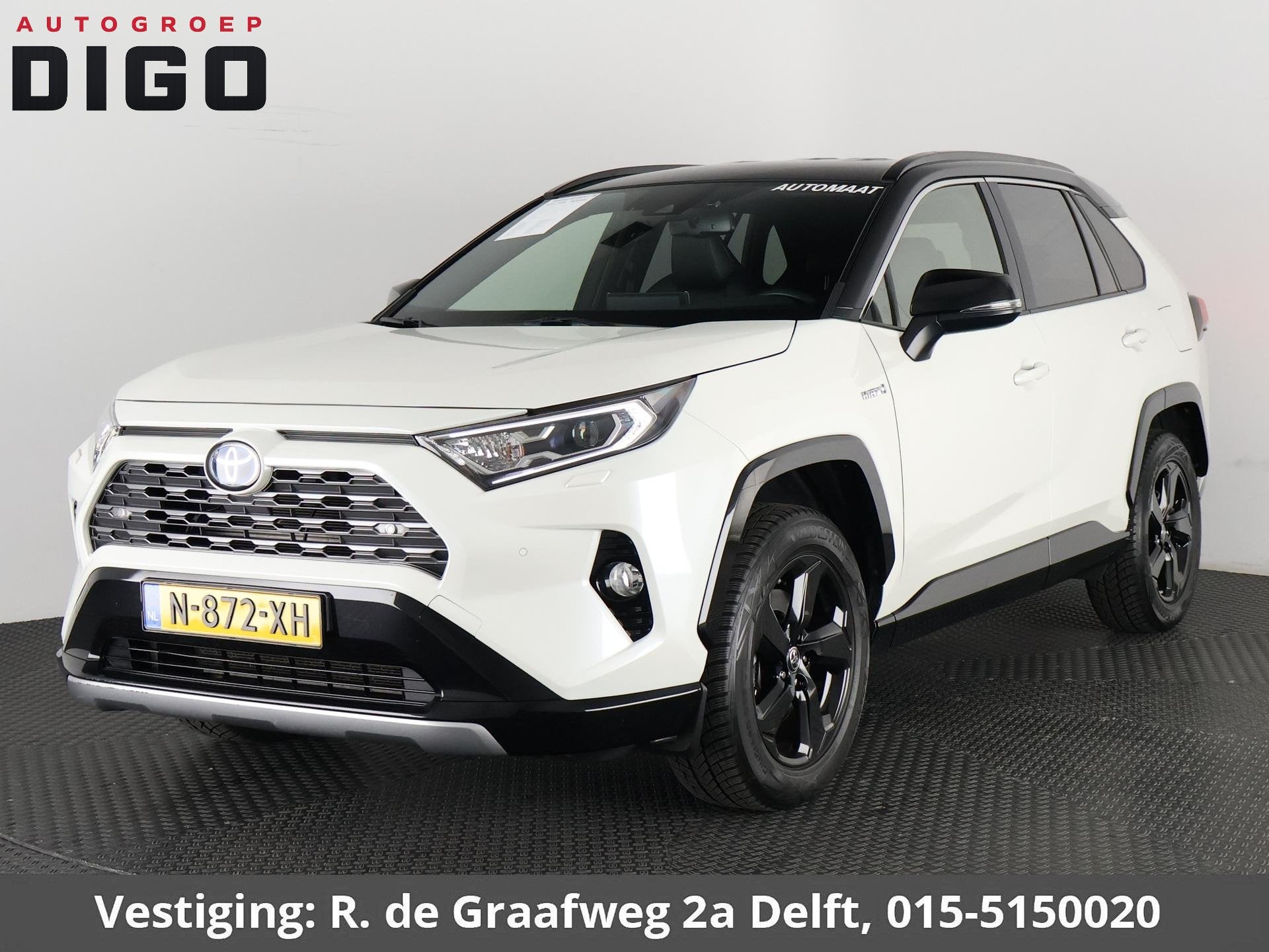 Toyota RAV4 2.5 Hybrid AWD Bi-Tone | 1650 KG trekgewicht | T, Auto's, Automaat, Dealer onderhouden, Gebruikt, 4 cilinders