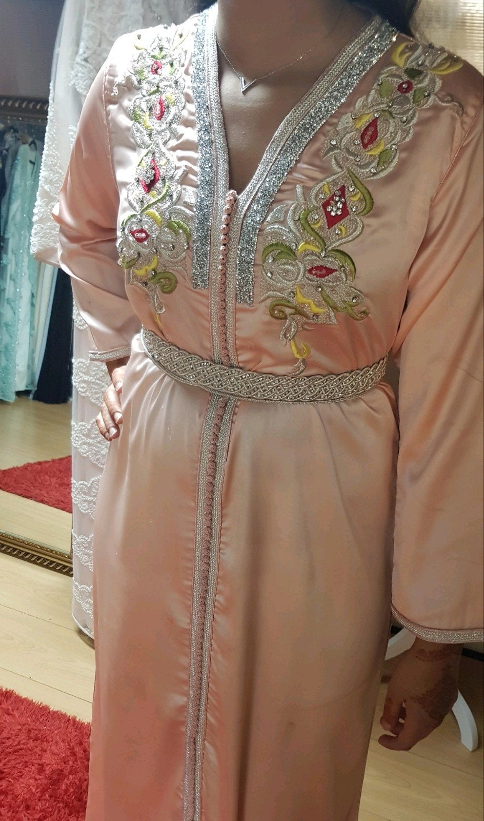 mooi kaftan te koop S/M, Kleding | Dames, Gelegenheidskleding, Ophalen of Verzenden, Zo goed als nieuw, Overige typen