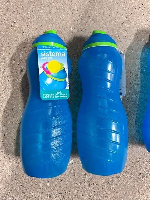 Sistema Lunch Beker - Drinkfles Davina - Blauw - 700ml, Verzenden, Nieuw