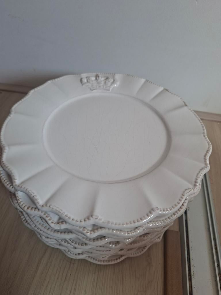12 diner borden lifestyle., Huis en Inrichting, Ophalen, Gebruikt, Rond