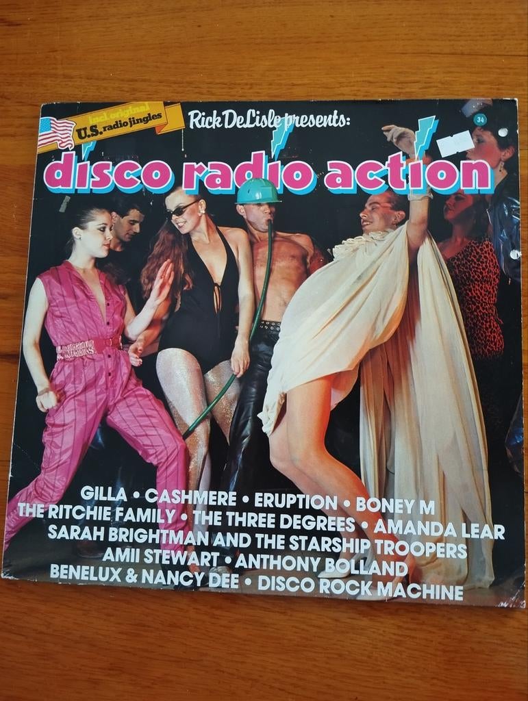 Hansa Disco Radio Action LP incl. U.S. radio jingles, Ophalen of Verzenden, Gebruikt, 12 inch, Disco