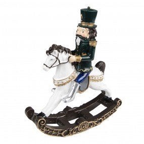 Clayre & Eef Notenkraker 18 cm groen kerstdecoratie, De Giesel 46, Haelen, Nederland, Nieuw, Ophalen of Verzenden, Info@clayre-eef.com