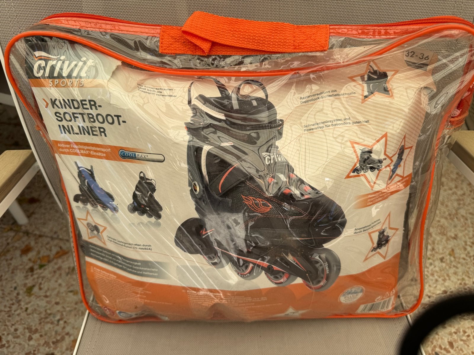 Nieuwe Crivit Kinder Softboot Inliner Schaatsen Maat 32-36, Verstelbaar, Kinderen, Overige typen, Nieuw