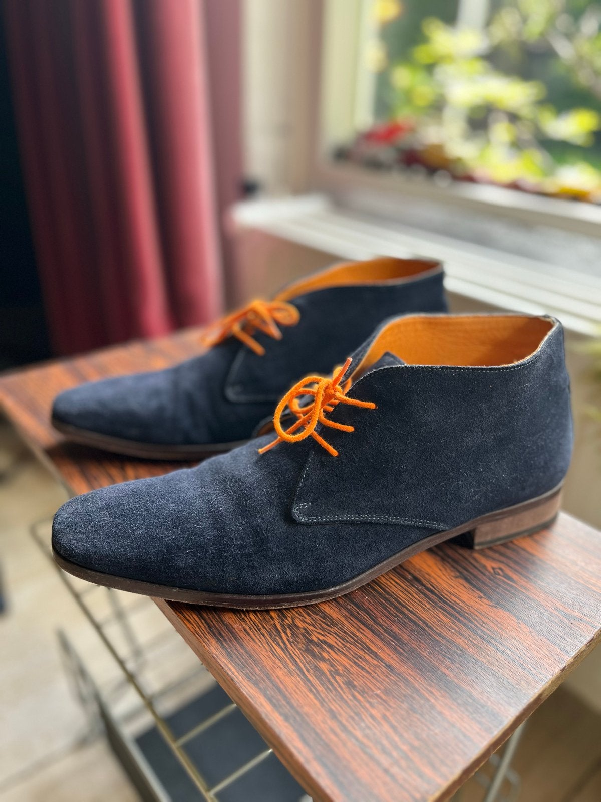 Reinhard Frans blauwe suède veterschoenen - Maat 43, Kleding | Heren, Blauw, Ophalen of Verzenden, Gedragen, Veterschoenen