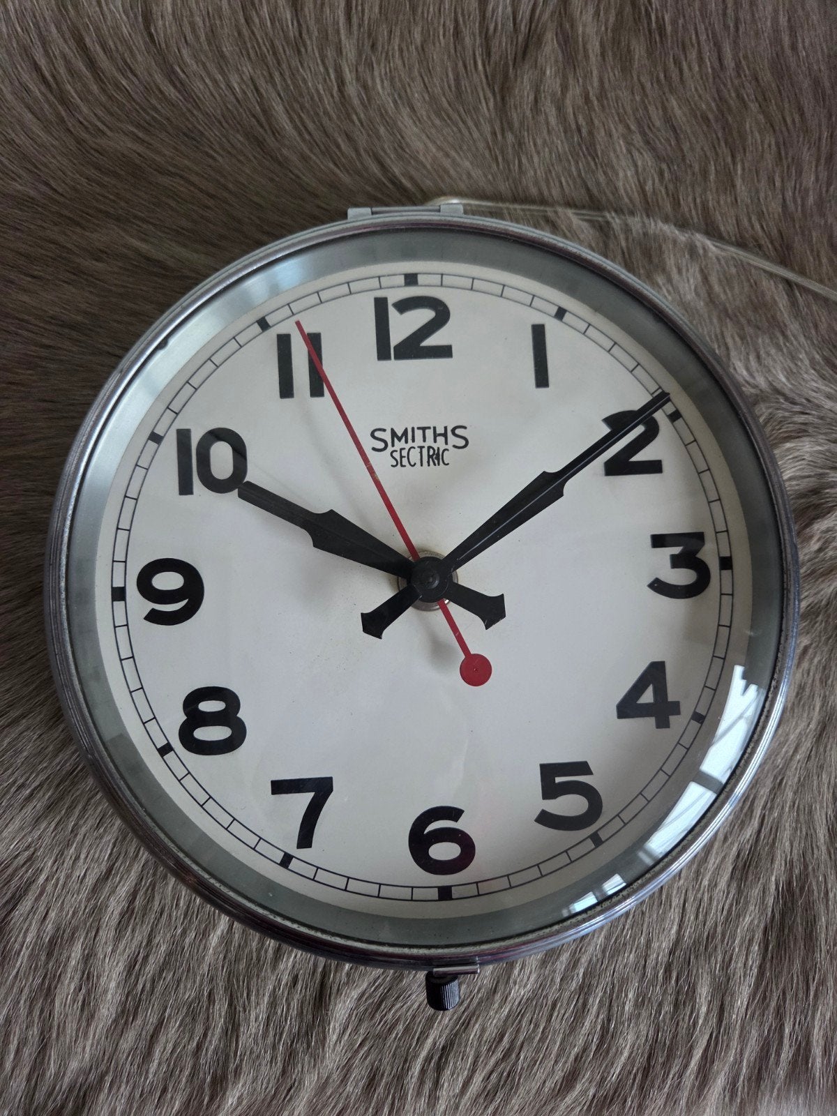 Vintage Smiths Sectric wandklok (T.H. Eindhoven), Ophalen of Verzenden