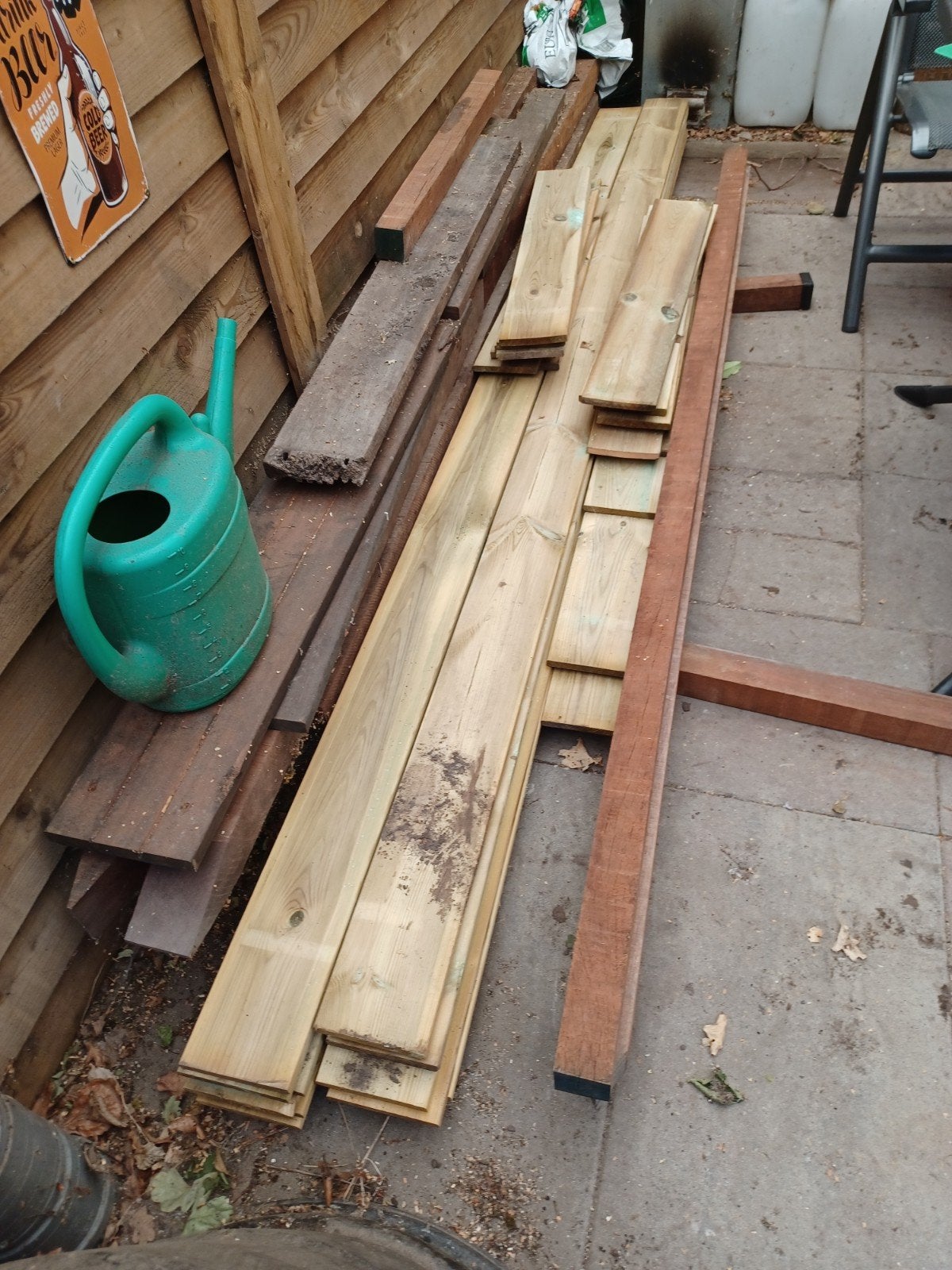Tuinplanken, Ophalen, Nieuw, 250 cm of meer, Palen