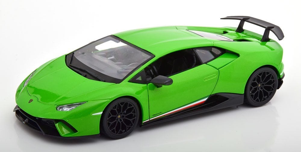 Lamborghini Huracan Performante 2017 Groen 1-18 Maisto, Maisto, Auto, Nieuw, Ophalen of Verzenden