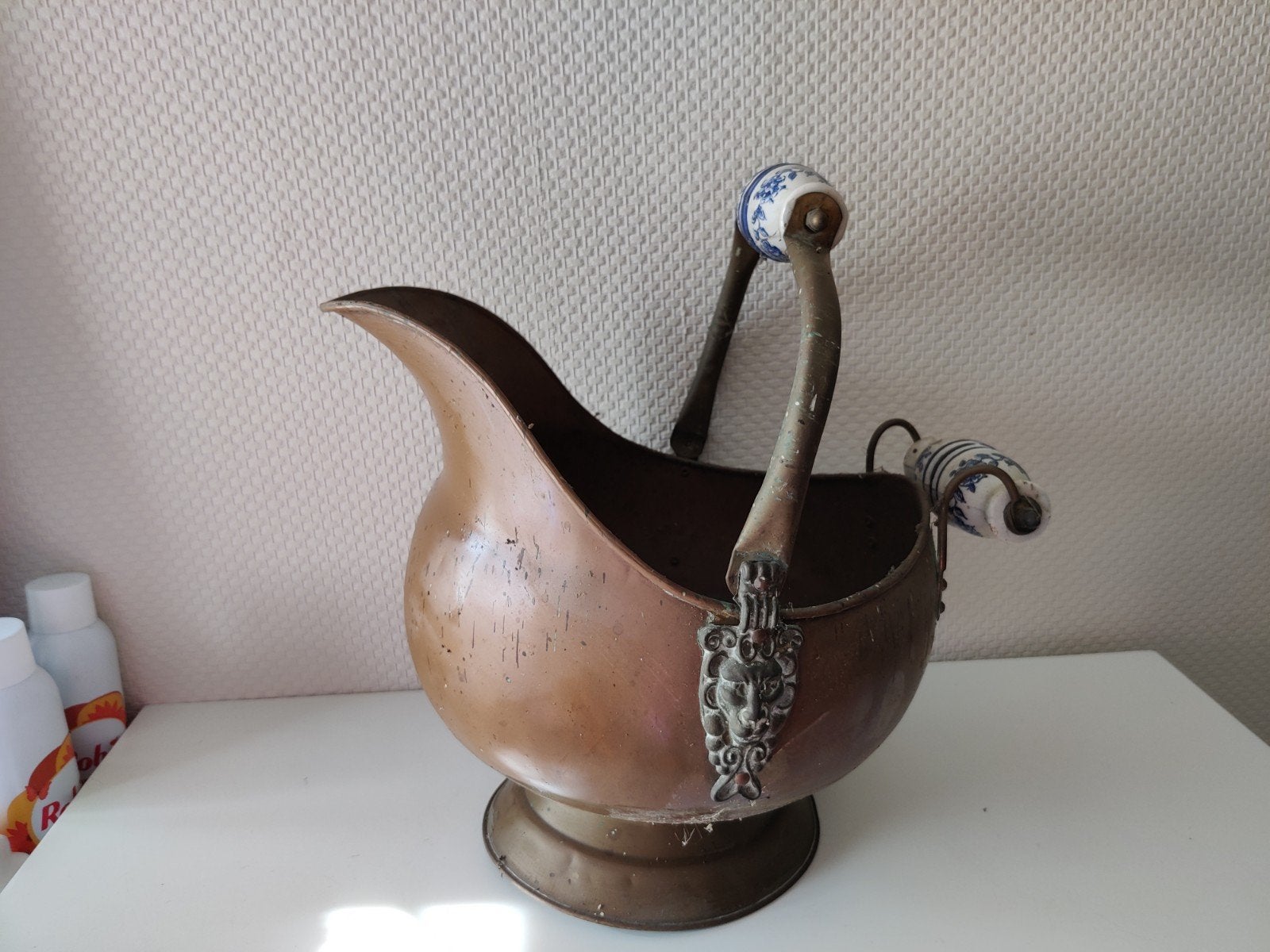 helmkit koperen, Antiek en Kunst, Ophalen