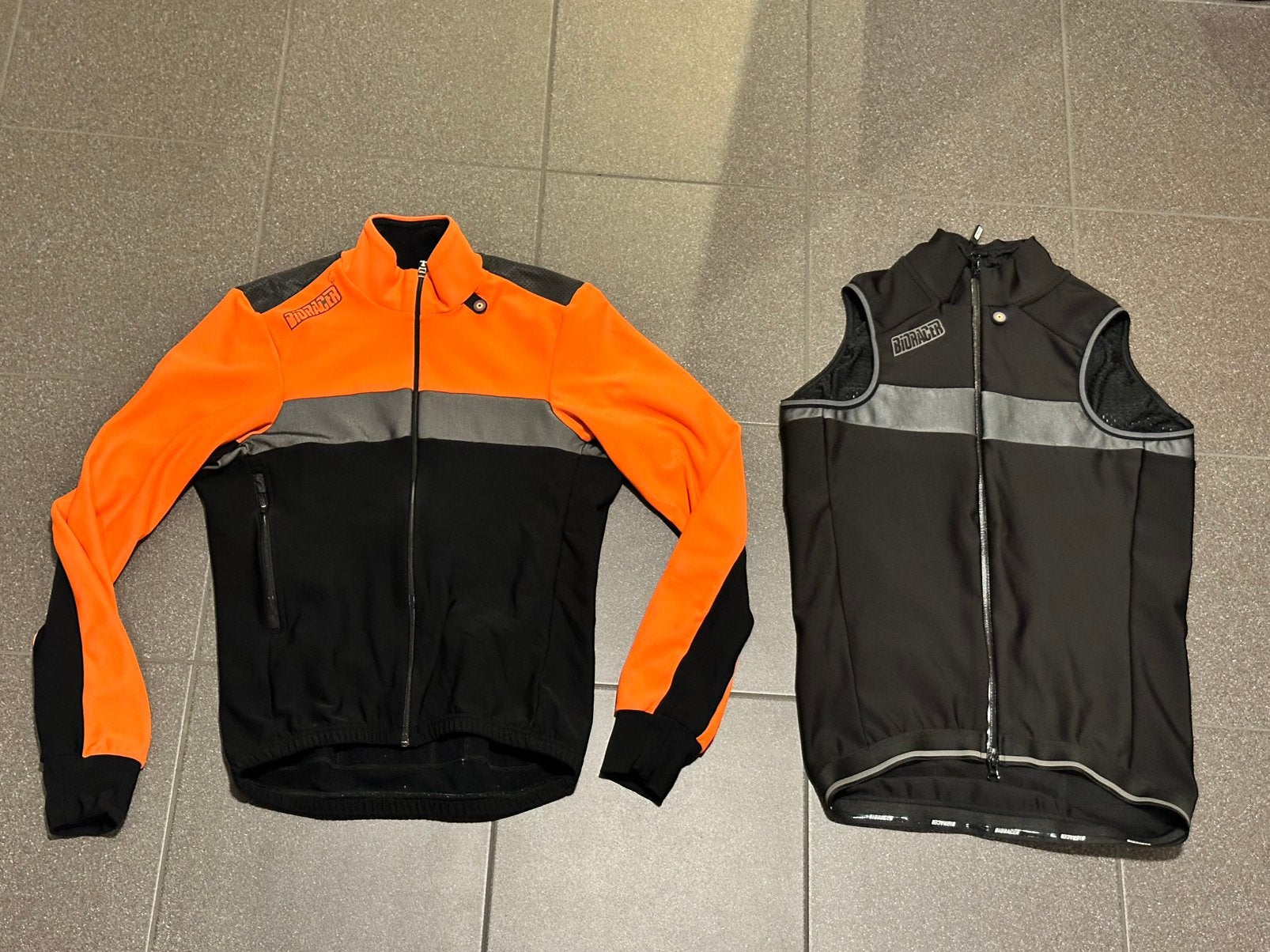 Wielrenjasje fietsjas M en windvanger windvest S Bioracer, Ophalen of Verzenden, Zo goed als nieuw, M, Bovenkleding