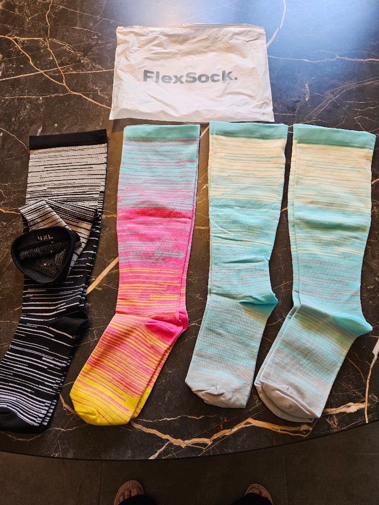 Flexsocks compressie sokken, Kleding | Dames, Grote Maten, Ophalen of Verzenden, Nieuw, Overige kleuren, Overige typen
