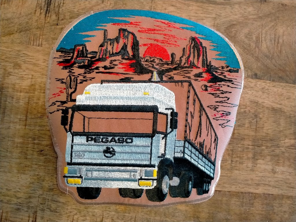 Pegaso vrachtwagen truck embleem patch GROOT wagen kleding, Verzenden, Nieuw, Auto's